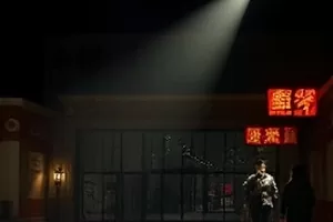 霓虹巷口 夜景实拍版街巷灯光画面